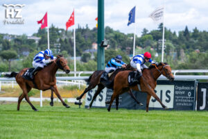 Carrera de caballos en el Hipódromo de la Zarzuela