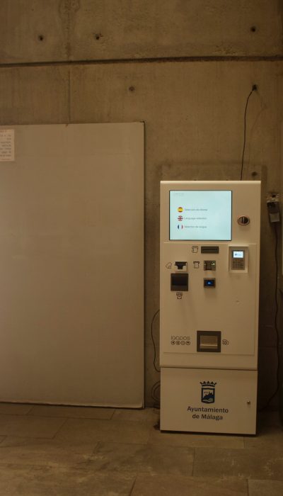 Máquinas automáticas en la Alcazaba de Málaga